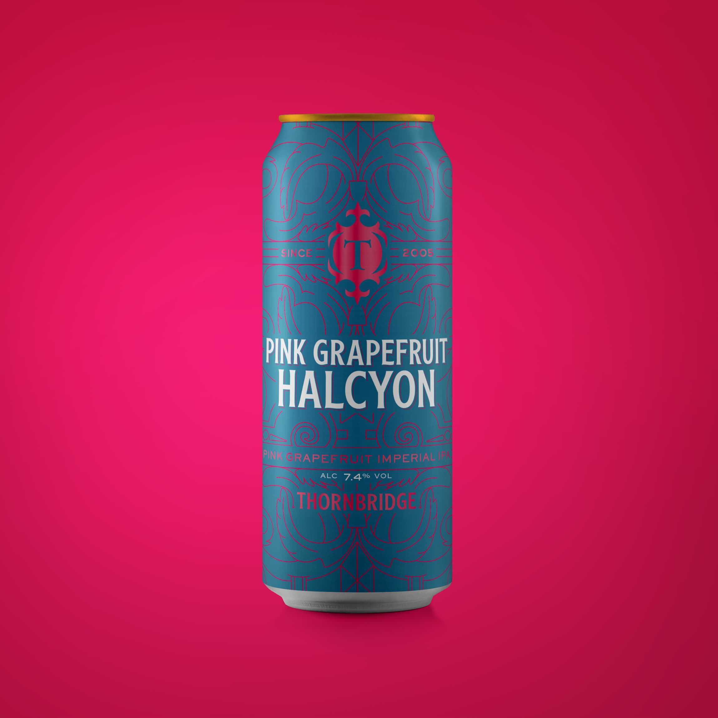 Thornbridge Halcyon Imperial IPA øl 440ml grapefrukt