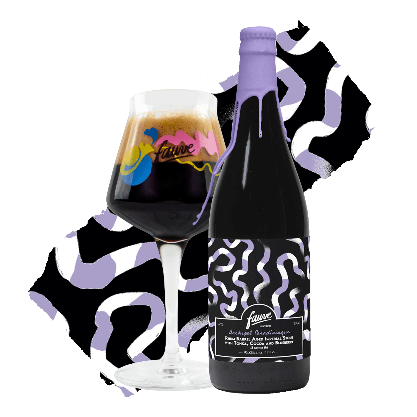 Fauve Archipel Paradisiaque imperial stout 37,5 cl fat