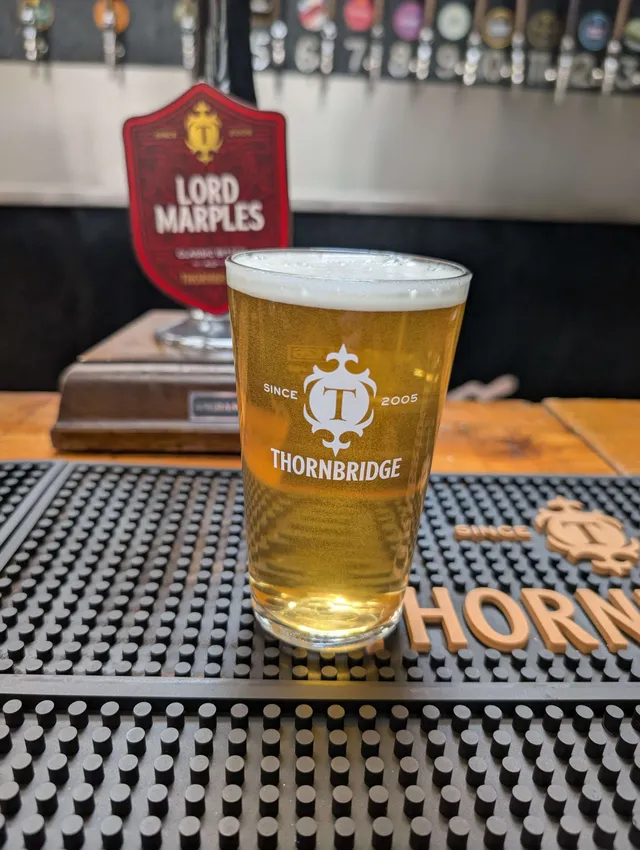 Thornbridge ølglass halv pint stettglass