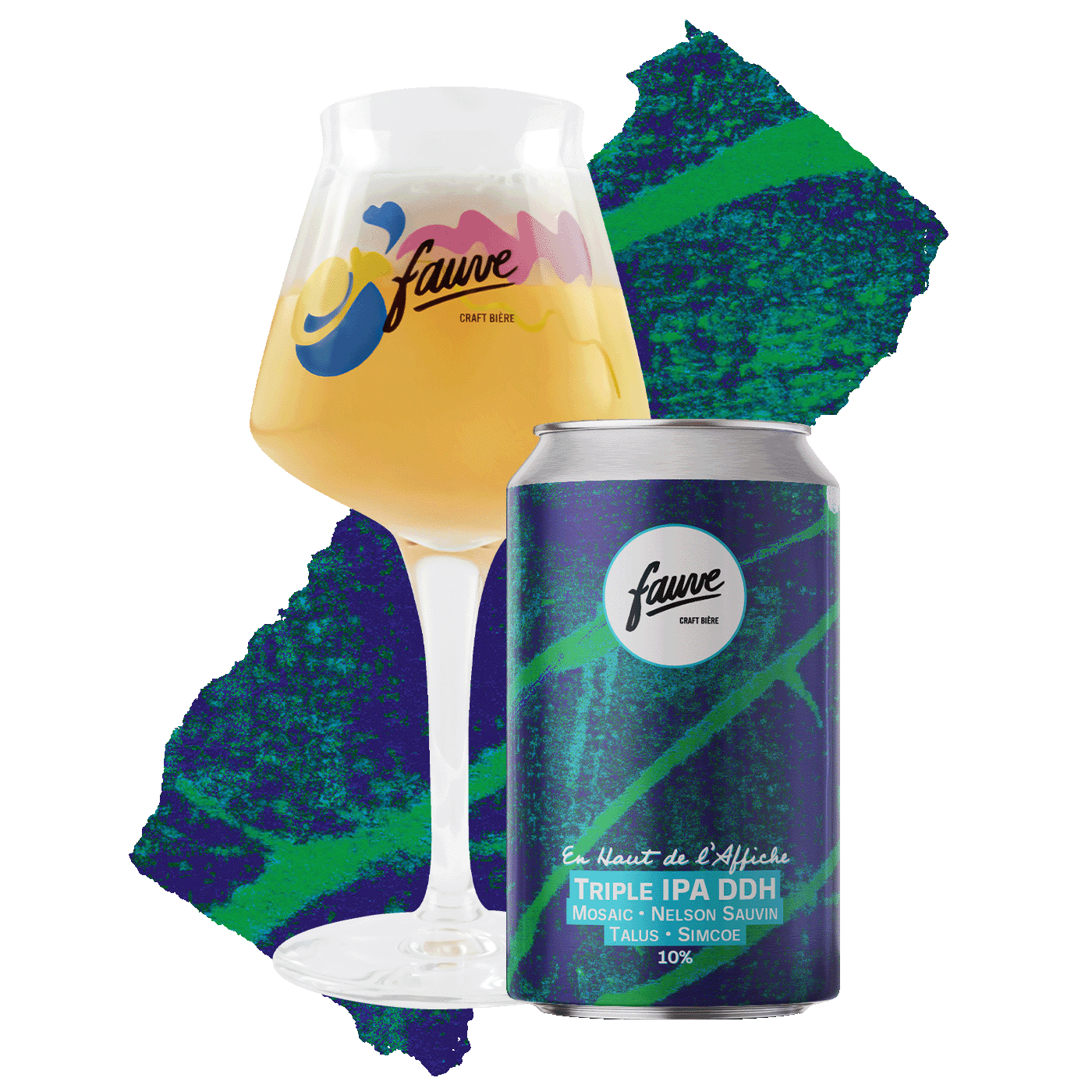 Fauve En Haut de l'Affiche trippel IPA øl boks 33cL 10%
