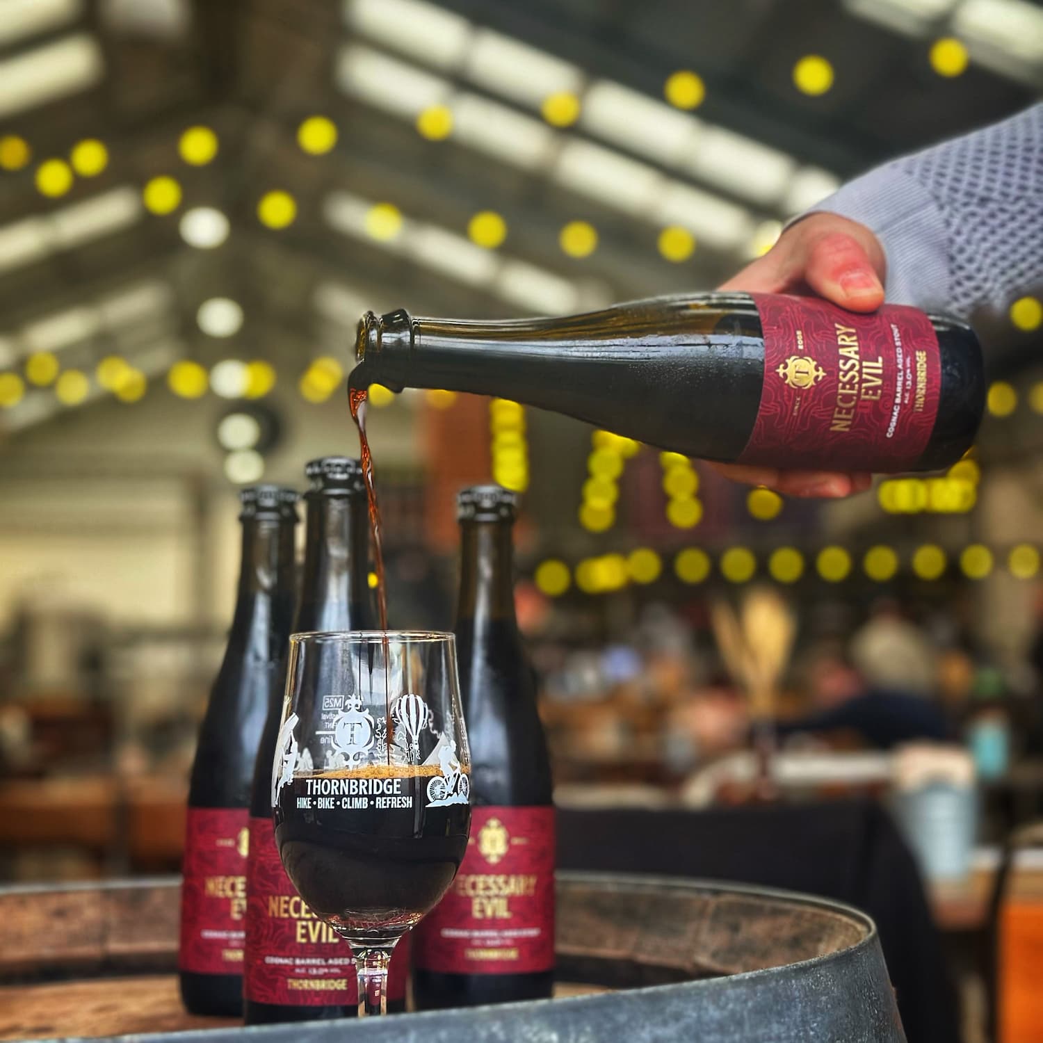 Thornbridge Necessary Evil stout øl 375ml 13% cognacfat