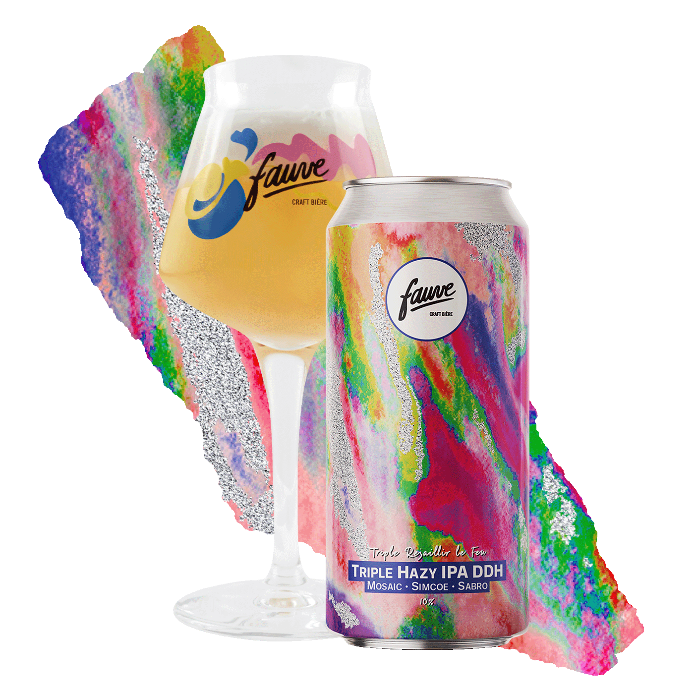 Fauve Triple Rejaillir le Feu triple IPA boks 44cl 10%