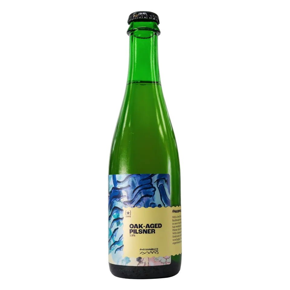Lervig Oak-aged Pilsner øl boks 33 cl fatpreget