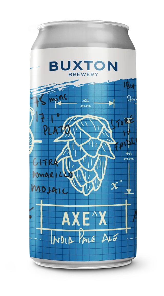 Buxton Axe X IPA øl boks havre lav bitterhet