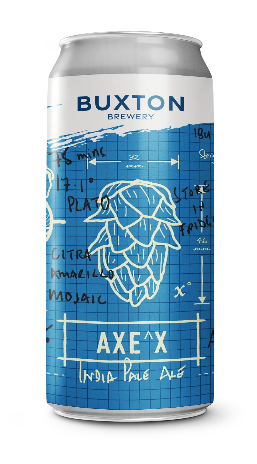 Buxton Axe X IPA øl boks havre lav bitterhet