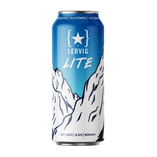 Lervig Lite Pilsner øl boks 33 cl lett
