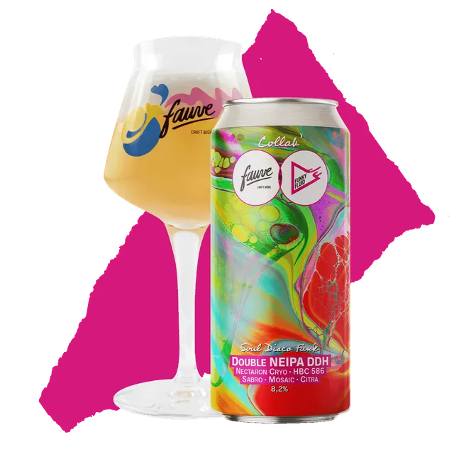 Fauve Soul Disco Funk double NEIPA øl boks 44 cl fruktig 8,2%