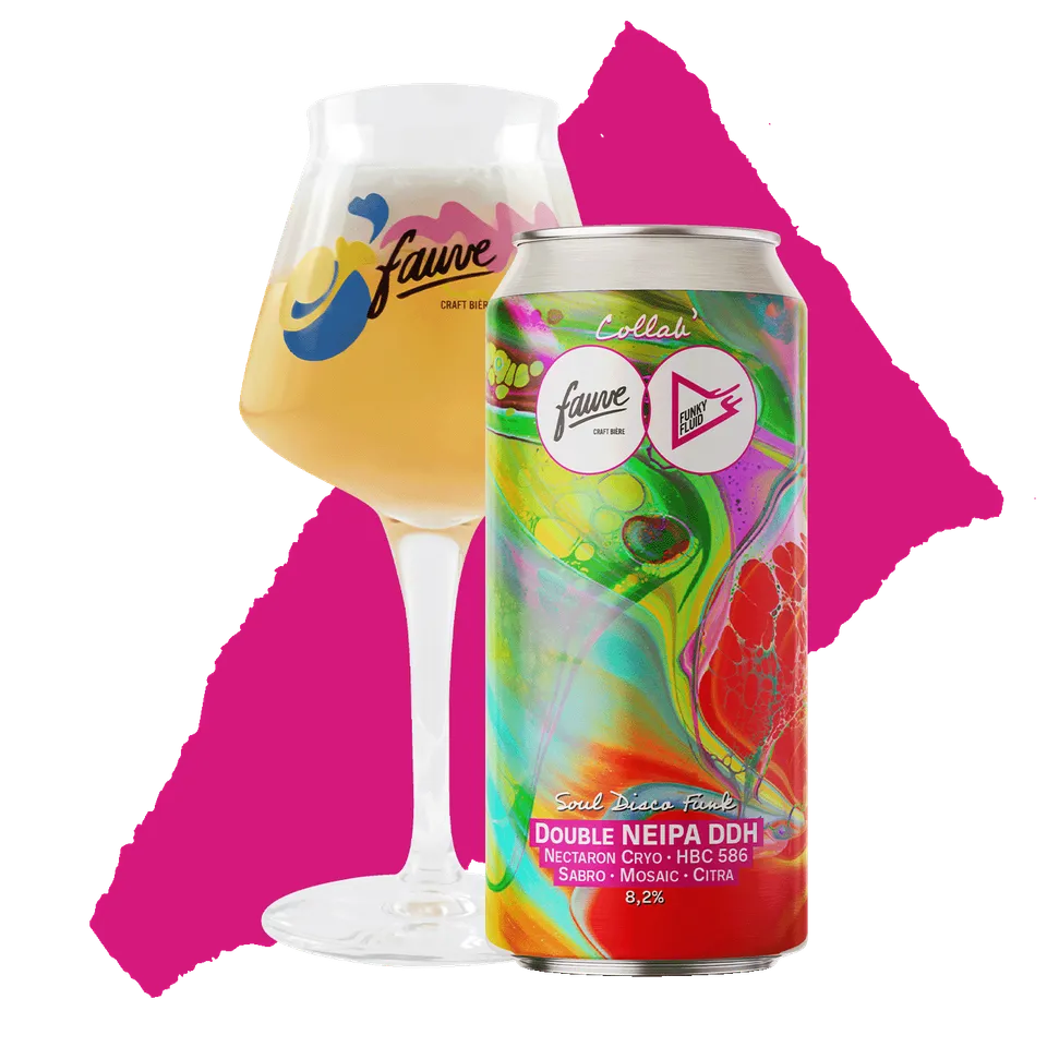 Fauve Soul Disco Funk double NEIPA øl boks 44 cl fruktig 8,2%