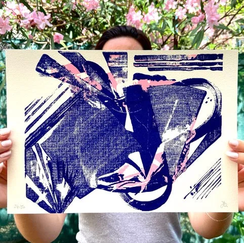 Fauve Helline Durand serigrafi A4 signert 50 eks