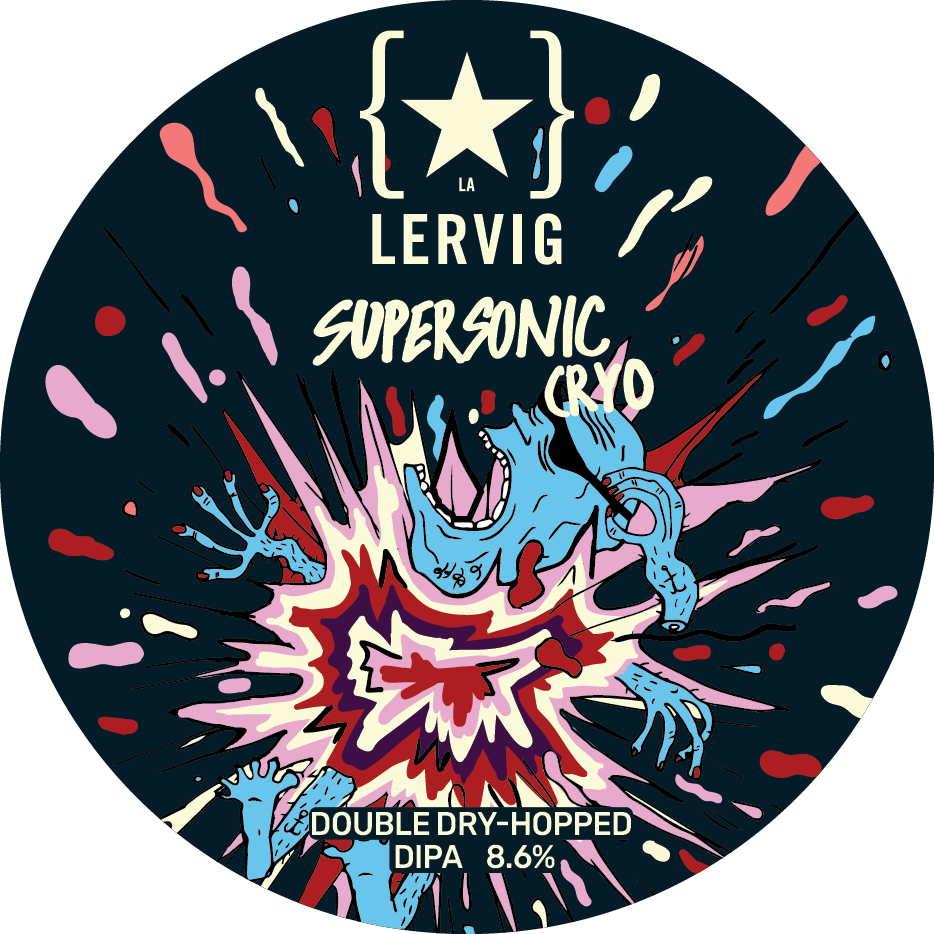 Lervig Supersonic Cryo IPA 330ml boks humlet