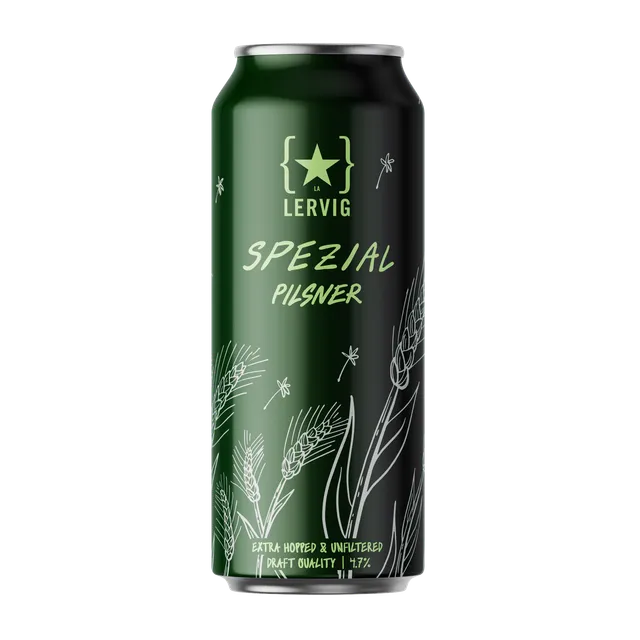 Lervig Spezial pilsner øl boks 33cl frisk