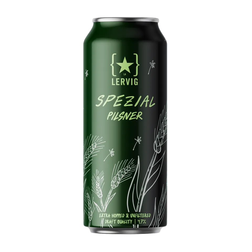 Lervig Spezial pilsner øl boks 33cl frisk