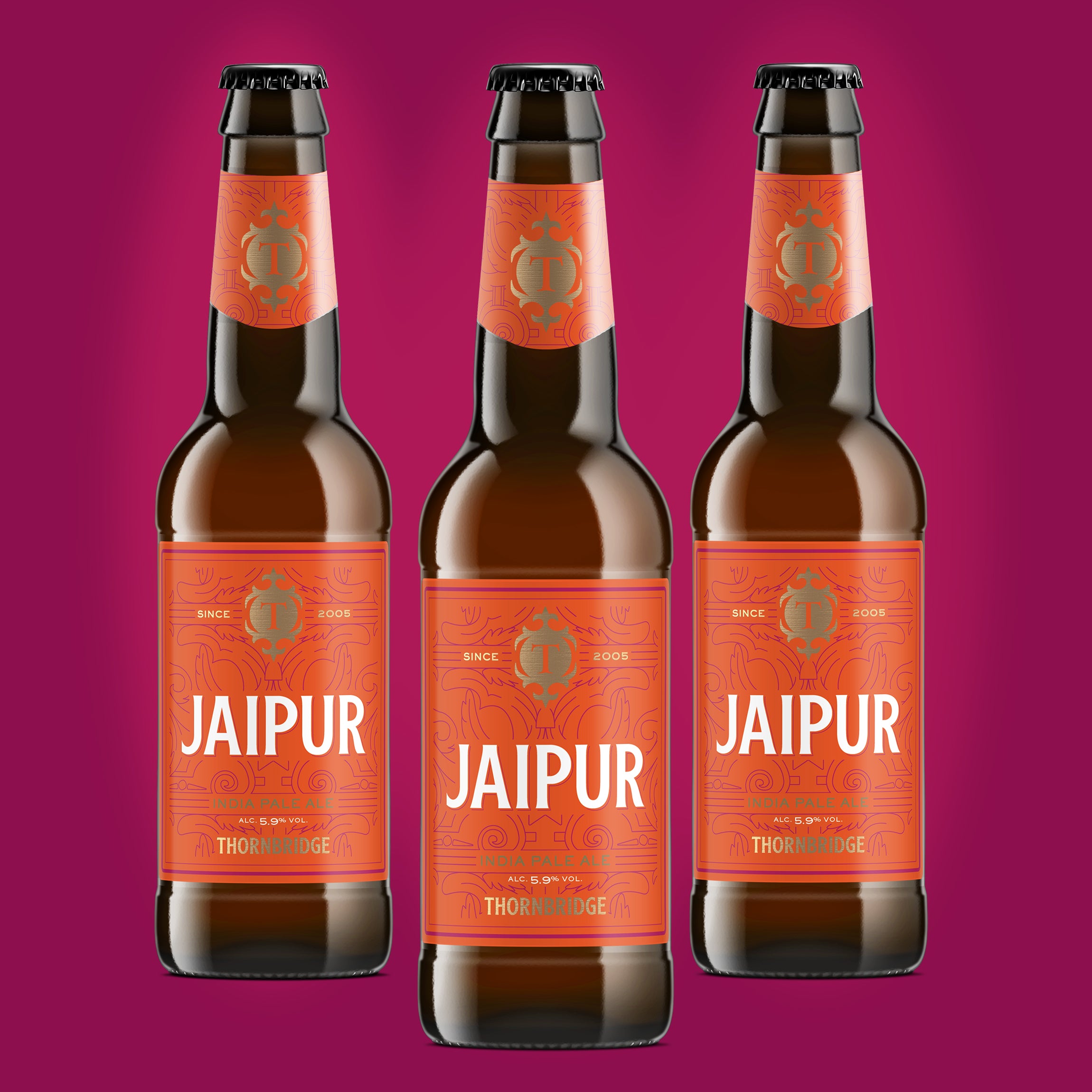 Thornbridge Jaipur IPA flaske 330 ml grapefrukt