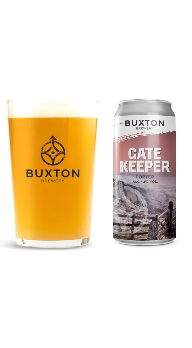 Buxton Gatekeeper porter øl 4-pk glass