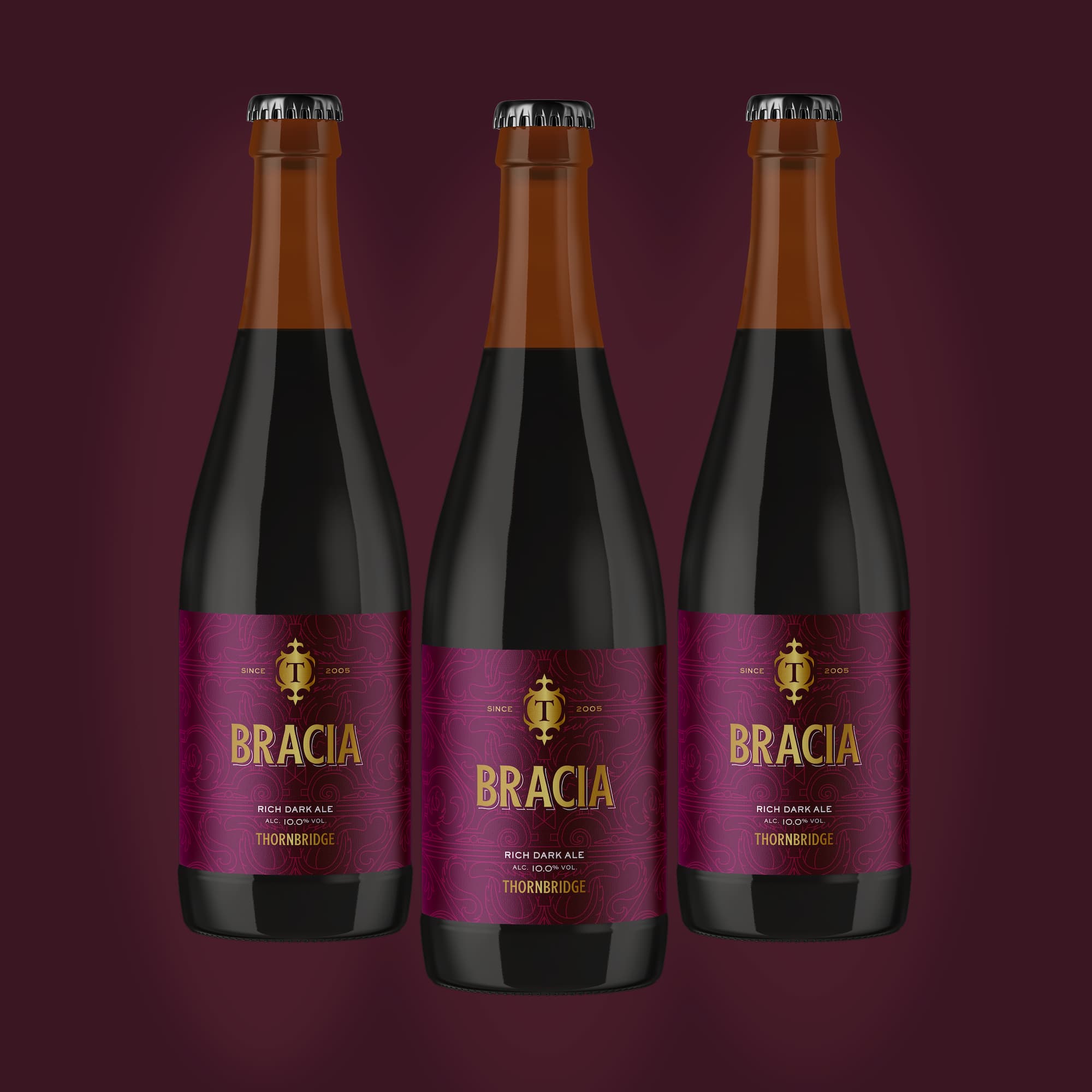 Thornbridge Bracia Dark Ale øl flaske 10% honning