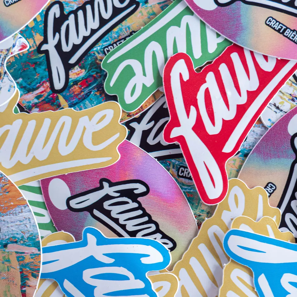 Fauve stickers klistremerker 4-pakning signatur