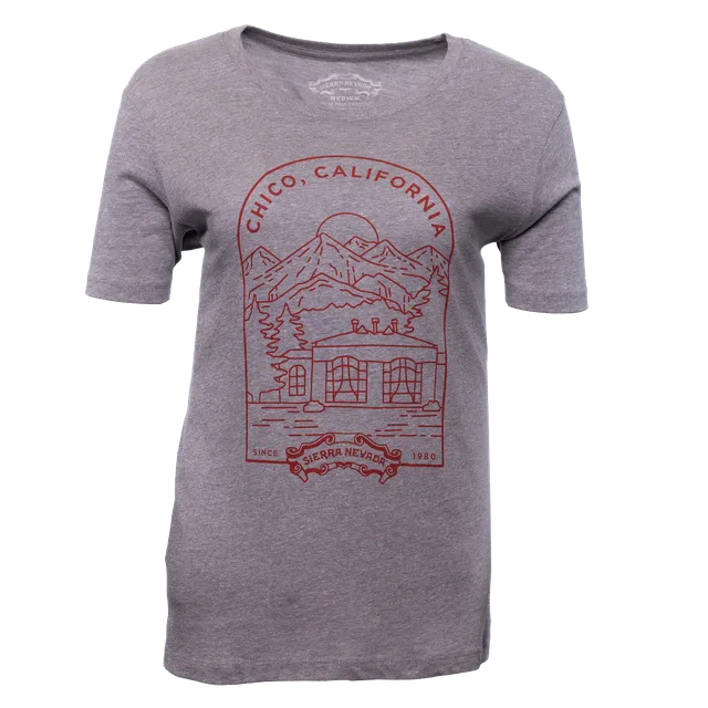 Sierra Nevada Chico Facade t-skjorte dame beige