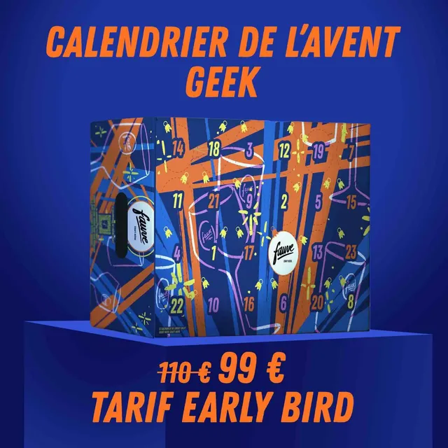 Fauve Adventskalender Geek ølkalender 24 luker vanilje