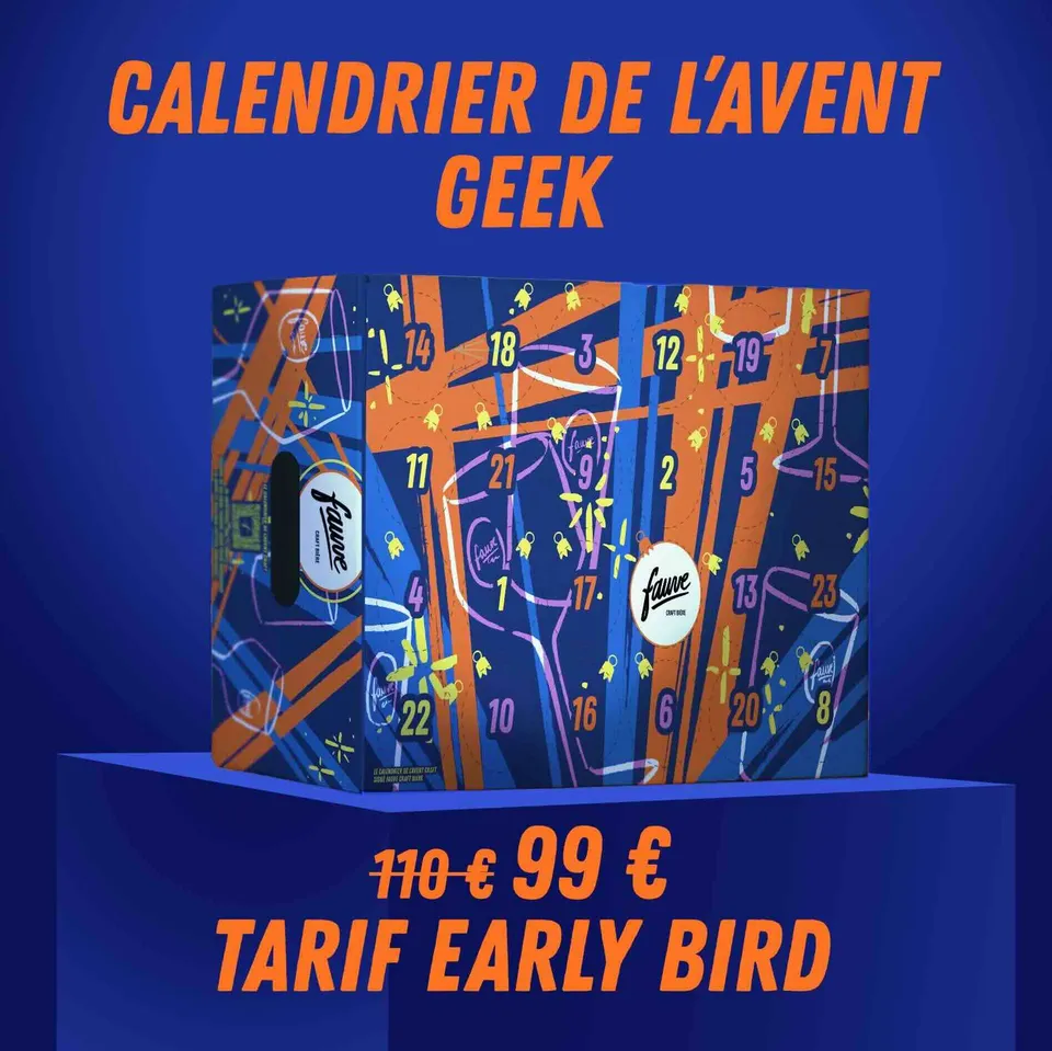Fauve Adventskalender Geek ølkalender 24 luker vanilje