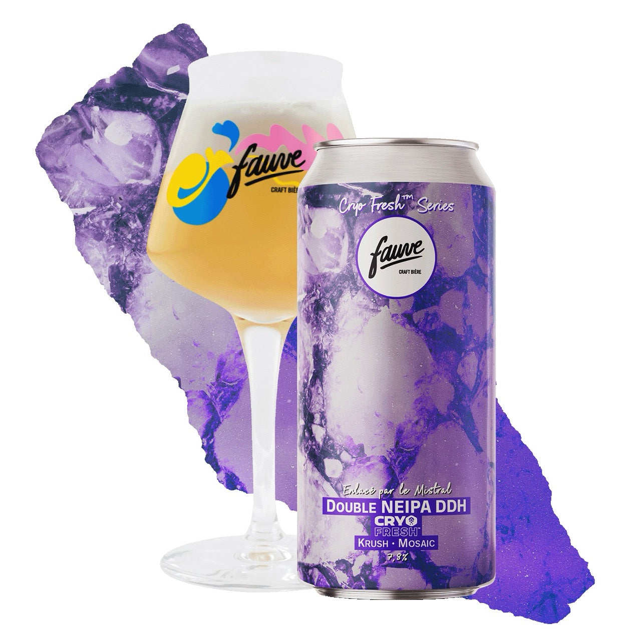 Fauve Enlacé par le Mistral dobbel NEIPA øl 44cl 7,8%