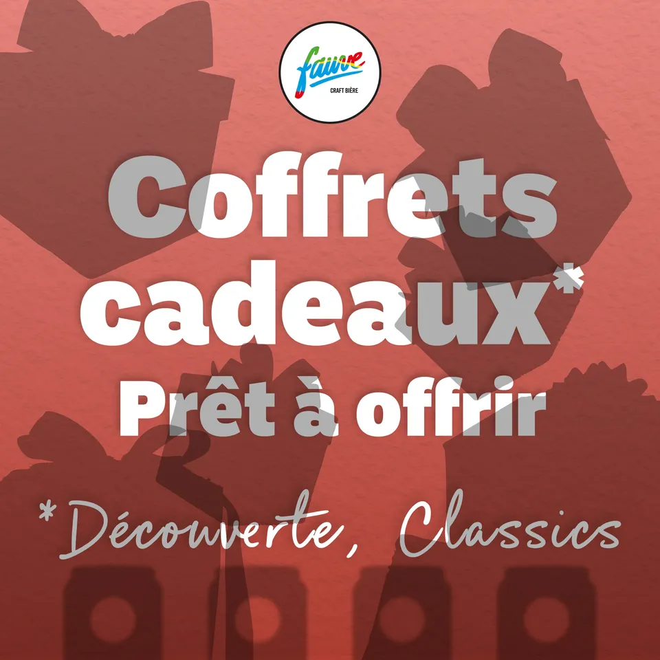 Fauve Coffret gavekasse 6x33cl IPA lager stout glass