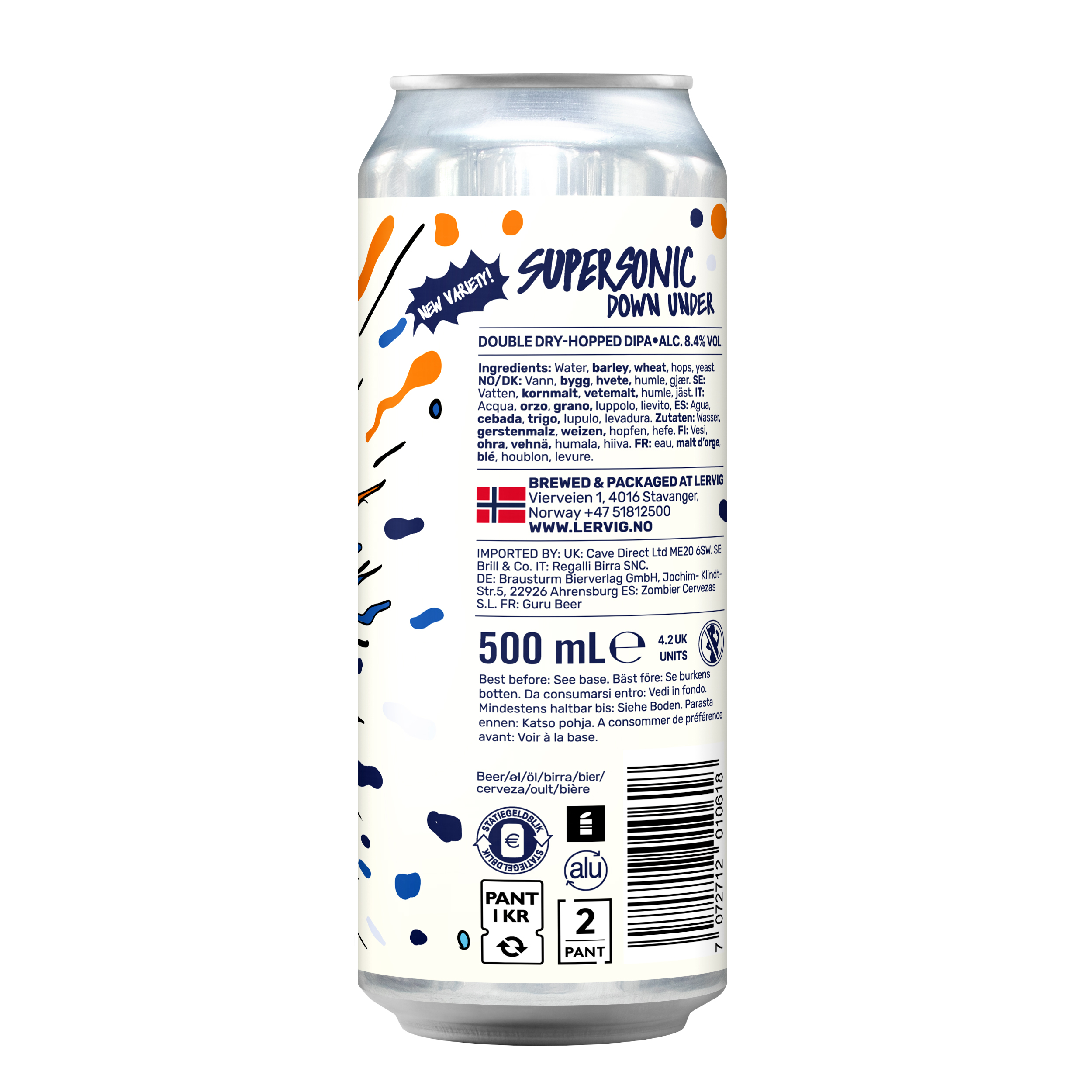 Lervig Supersonic Down Under IPA boks humlepreget