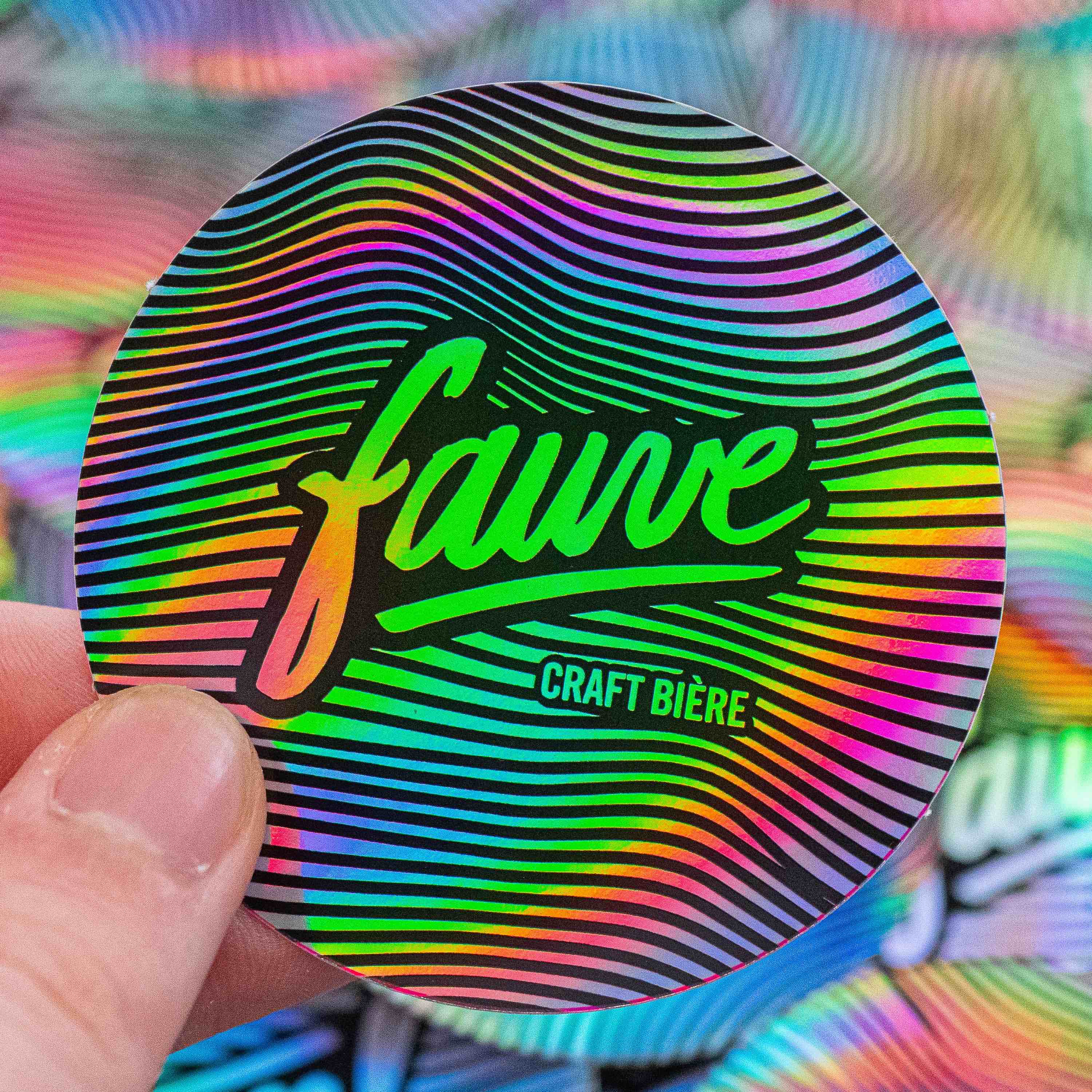 Fauve stickers klistremerker 4-pakning signatur