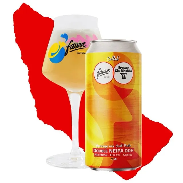 Fauve Hommage Cent Ponts dobbel NEIPA 44 cl boks
