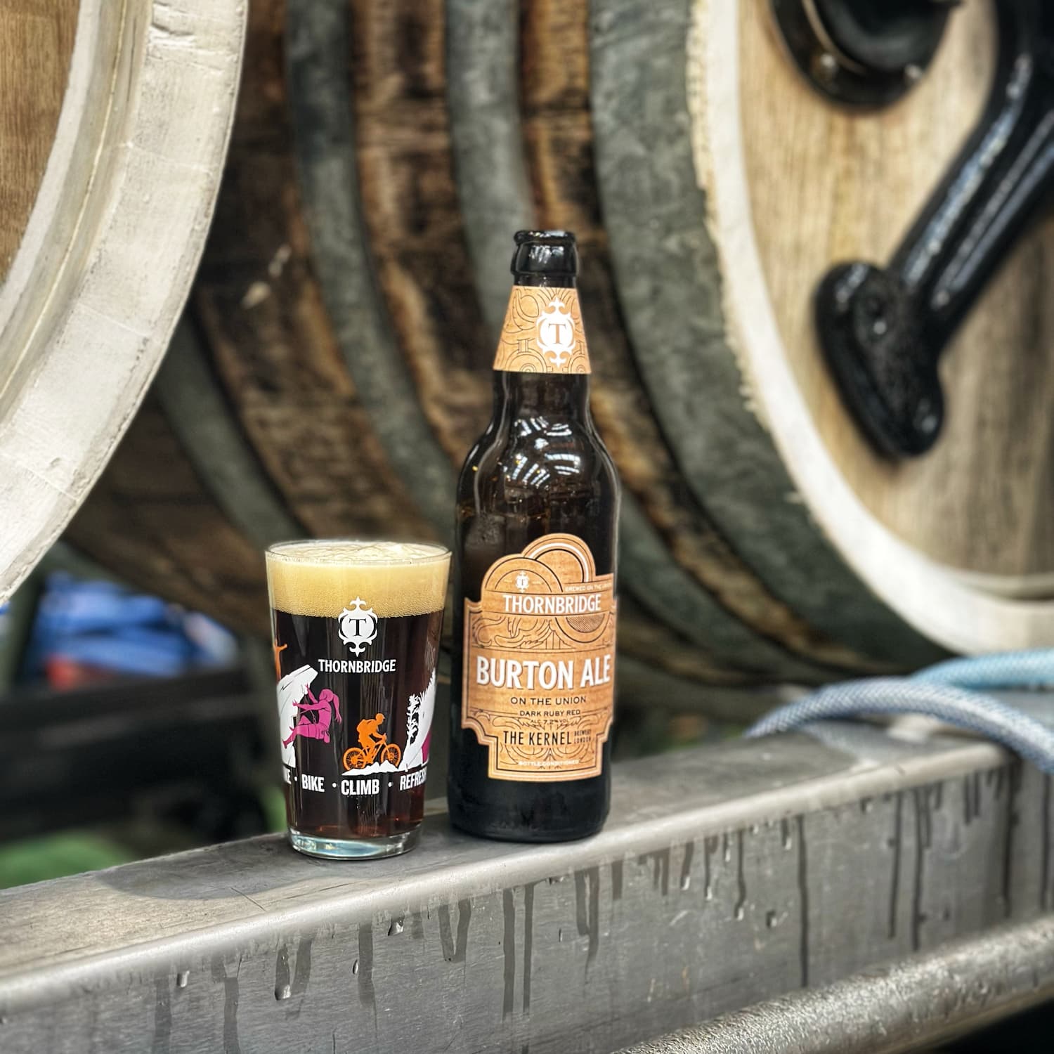 Thornbridge Burton Ale Union øl flaske 500ml 7,2% mørk