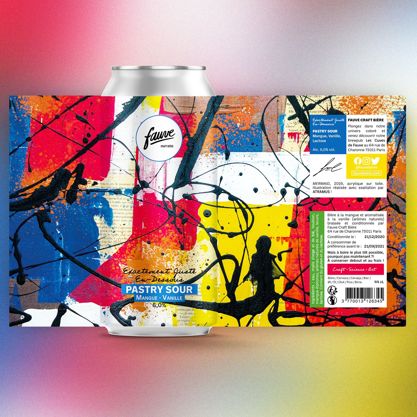 Fauve Exactement Juste En Dessous Pastry Sour øl 44 cl mango