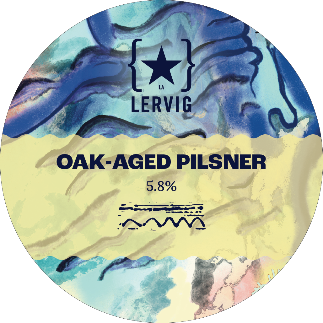 Lervig Oak-aged Pilsner øl boks 33 cl fatpreget