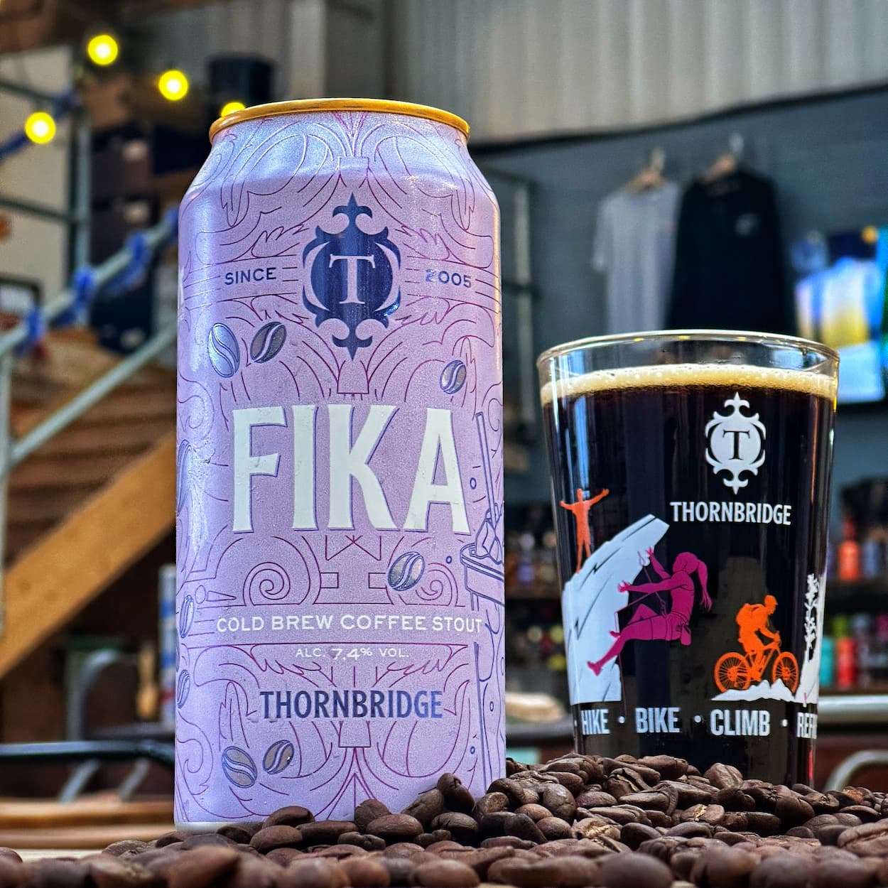 Thornbridge Fika stout ølboks 440ml kaffe