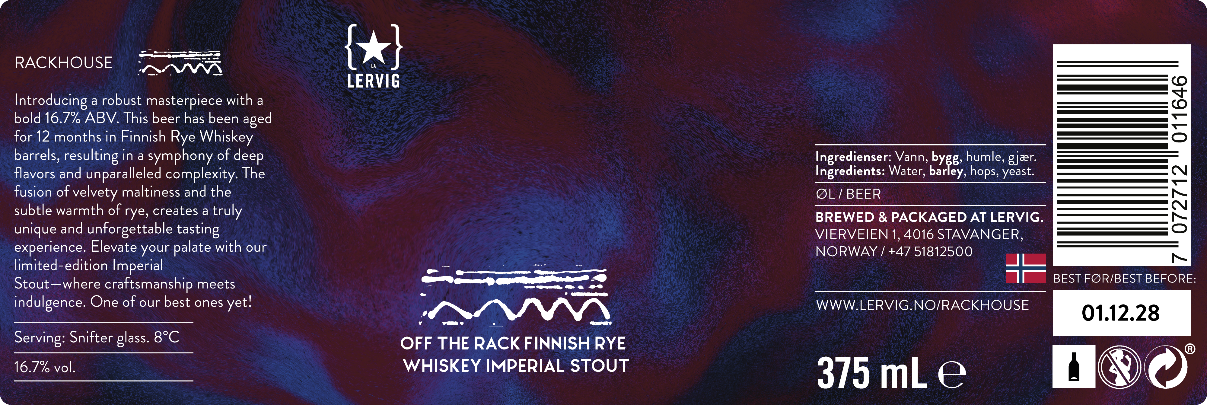 Lervig Off The Rack Finnish Rye Whiskey 2022 stout boks fatpreget