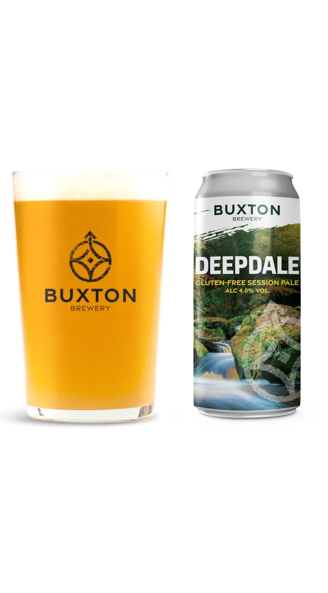 Buxton Deepdale 4-pack øl bokser med glass glutenfri