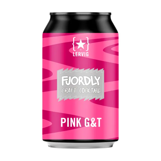 Lervig Pink G&T øl 330ml boks frisk