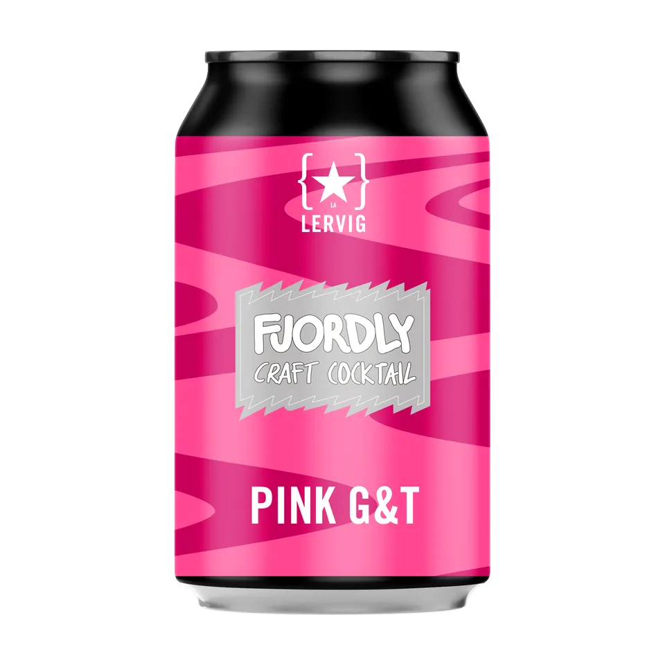 Lervig Pink G&T øl 330ml boks frisk