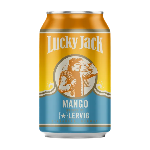 Lervig Lucky Jack Mango øl 330ml boks fruktig