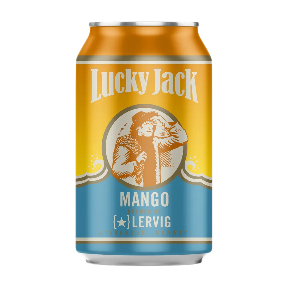 Lervig Lucky Jack Mango øl 330ml boks fruktig