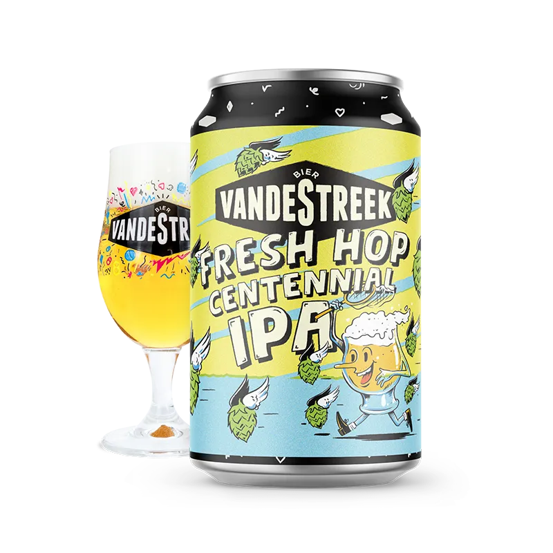 Vanderstreek Fresh Hop IPA Centennial øl 33 cl boks grapefrukt