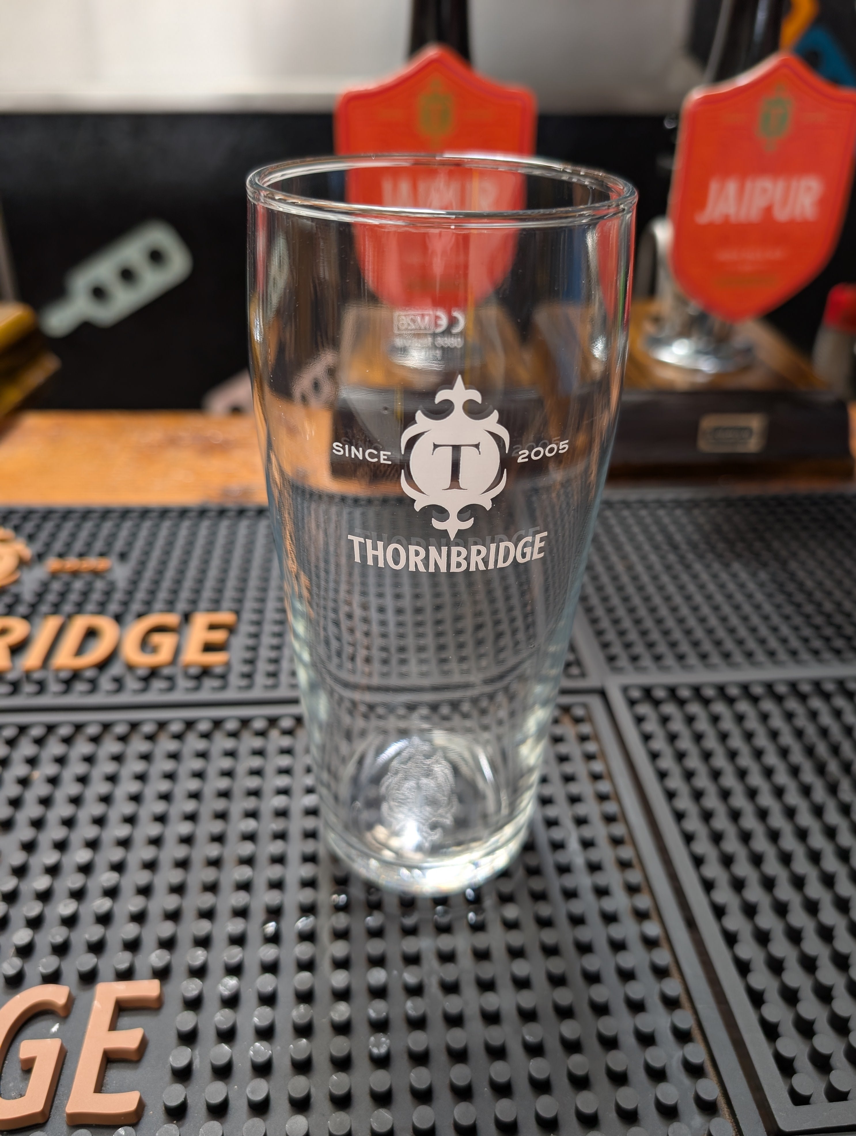 Thornbridge Core ølglass pint med logo