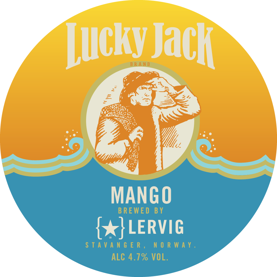 Lervig Lucky Jack Mango øl 330ml boks fruktig