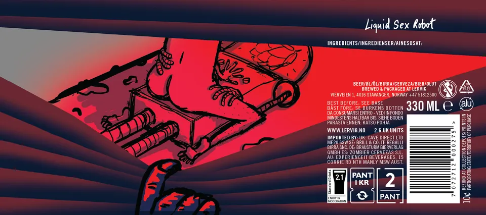 Lervig Liquid Sex Robot IPA boks 33 cl humle