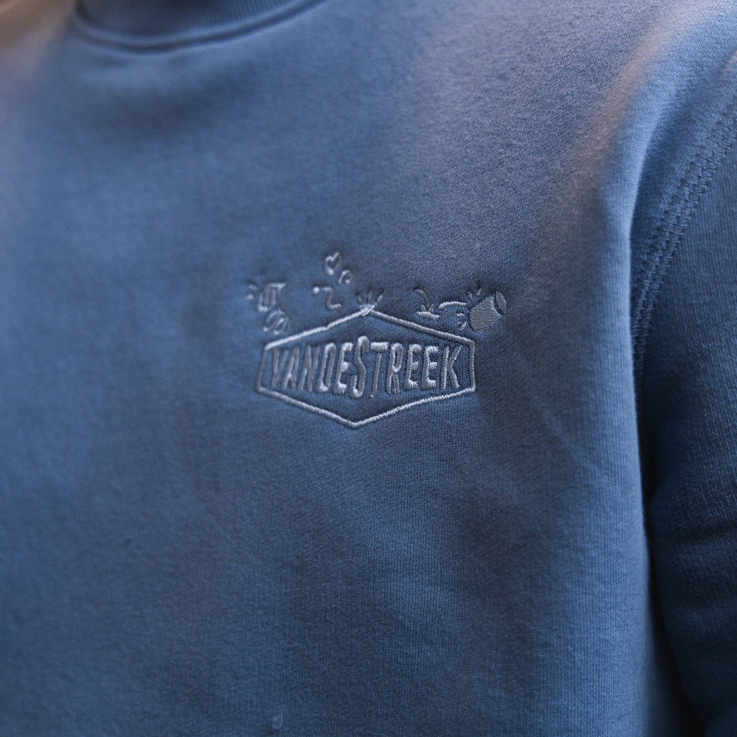 Vanderstreek Crewneck genser Nordic Blue myk
