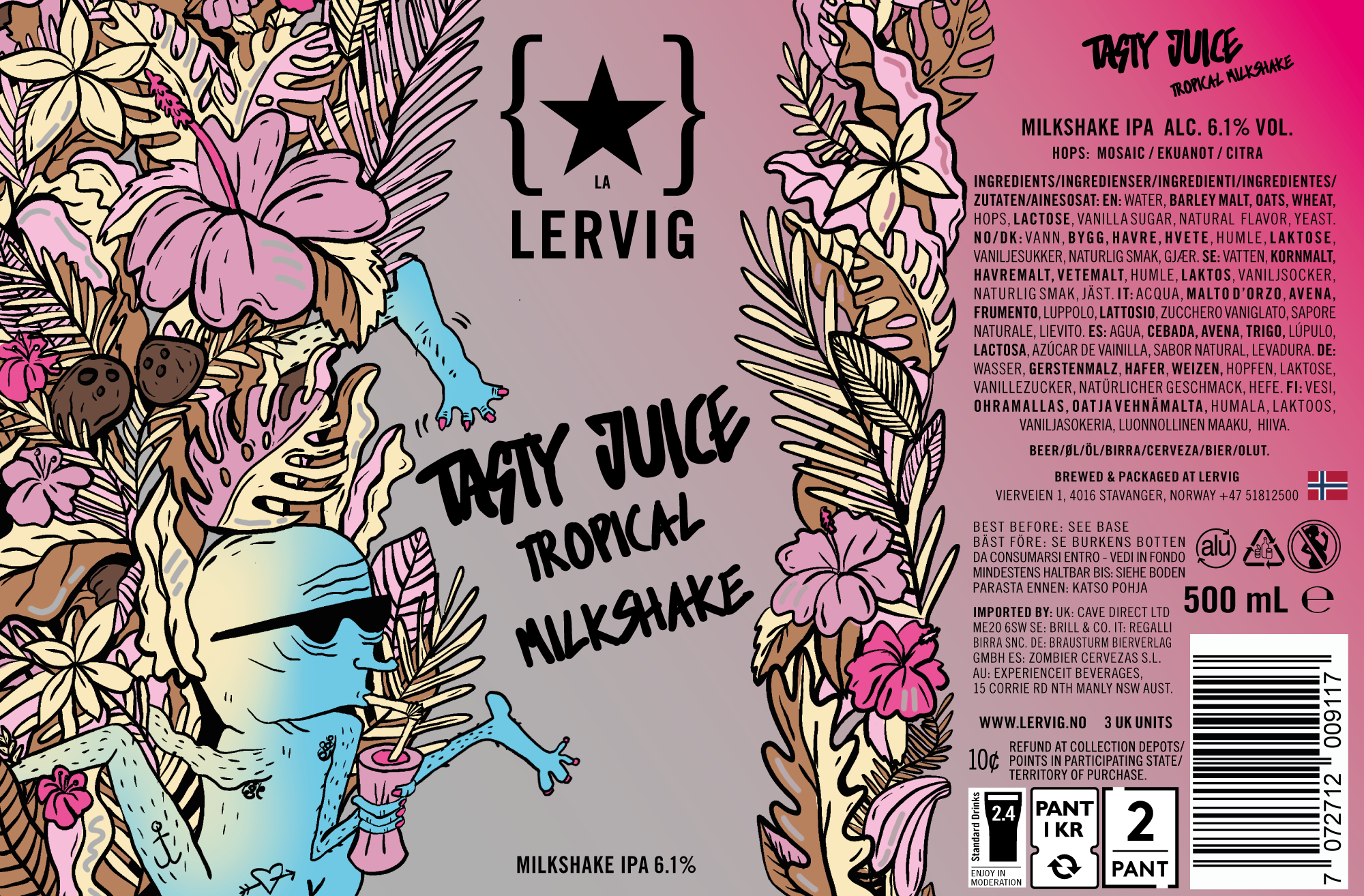 Lervig Tasty Juice Tropical Milkshake IPA boks