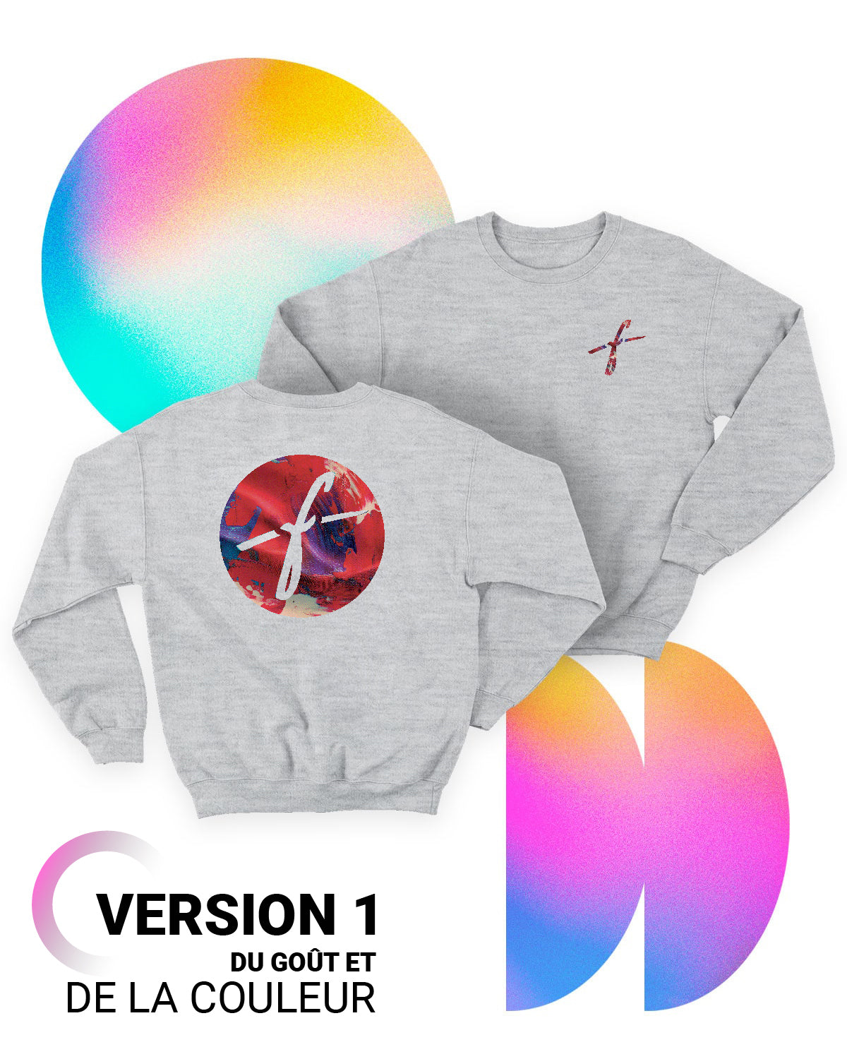 Fauve sweatshirt genser grå unisex bomull
