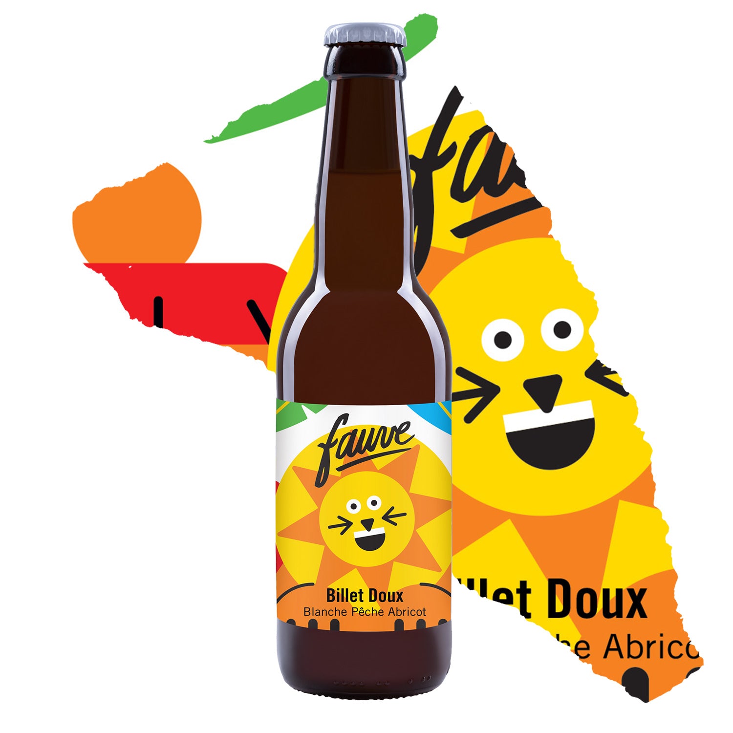 Fauve Billet Doux Blanche øl 33 cl 5,5 prosent fersken