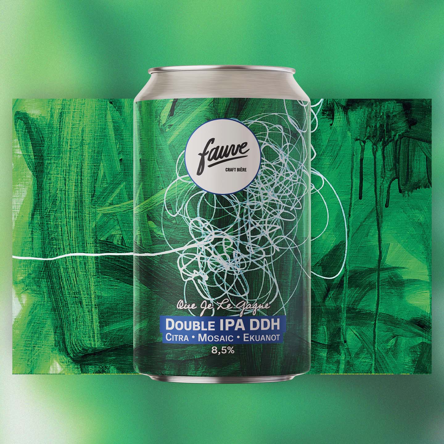 Fauve Que Je Le Gagne Double IPA øl boks 33cL 8,5% Citra