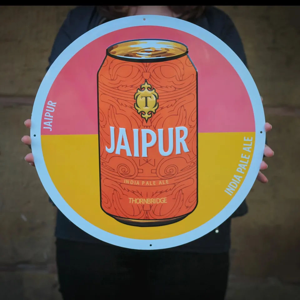 Thornbridge Jaipur veggskilt 40 cm blikk