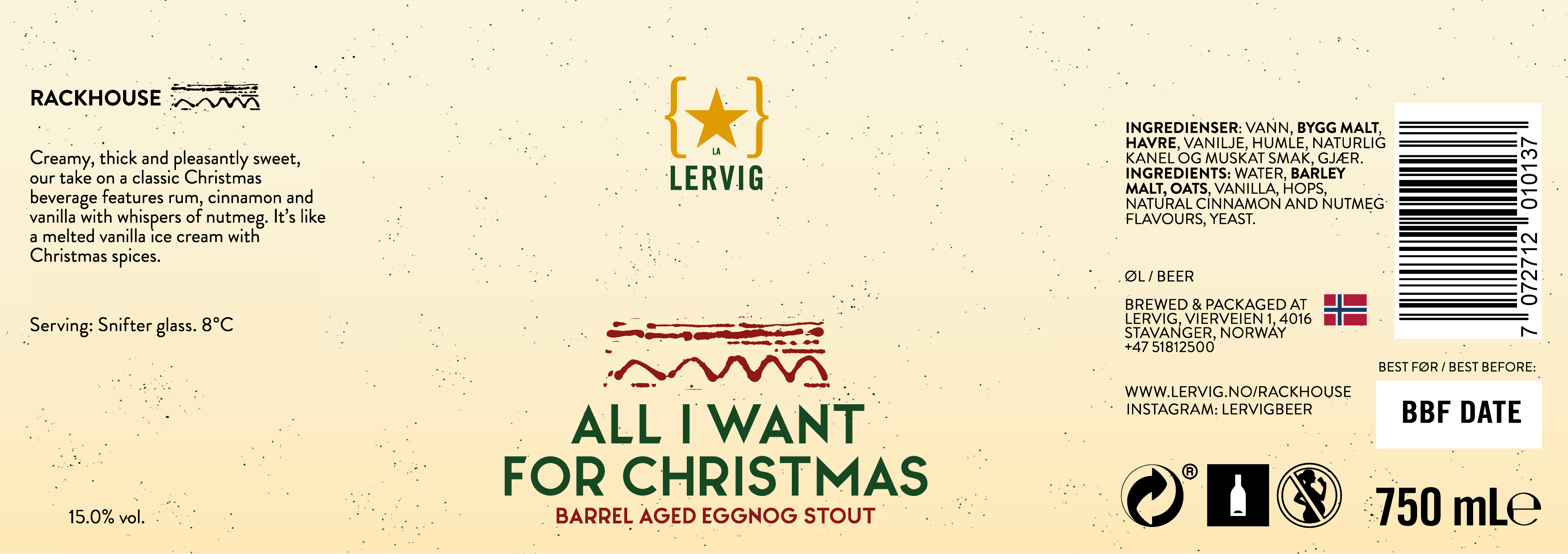 Lervig All I Want For Christmas øl boks mørk