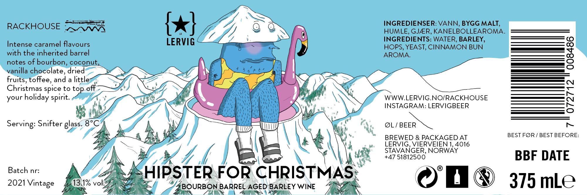 Lervig Hipster for Christmas 2021 juleøl boks